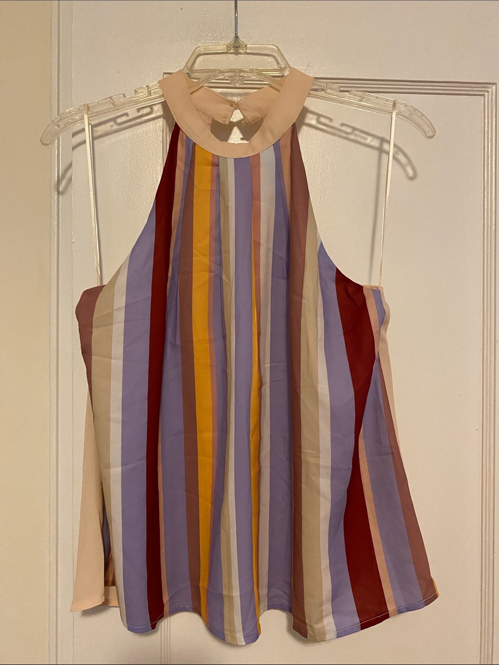 🎀 5/$20 🎀 Lush vertical stripe halter top size small